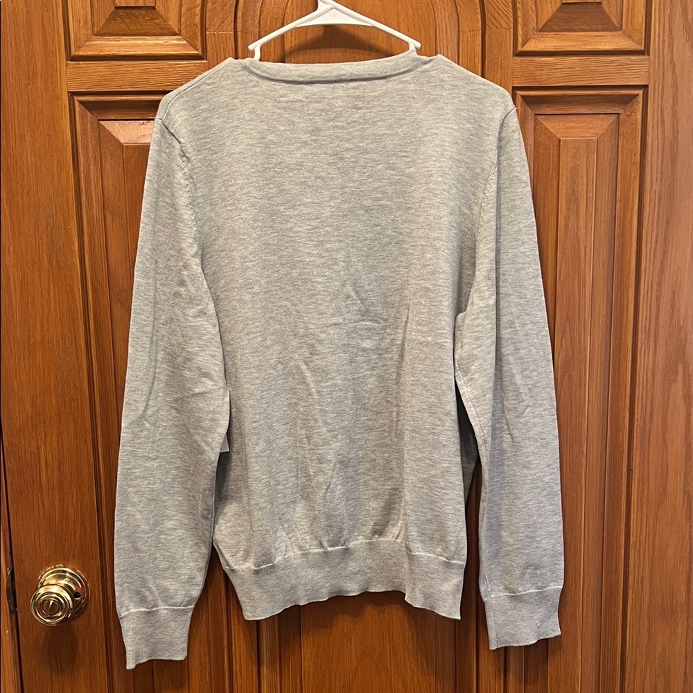 Time and Tru Gray Women's Cardigan Sweater - Picture 4 of 4